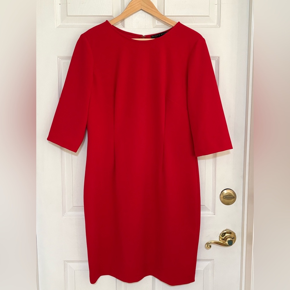 Antonio Melani Women’s Size 14 Sheath Dress Red